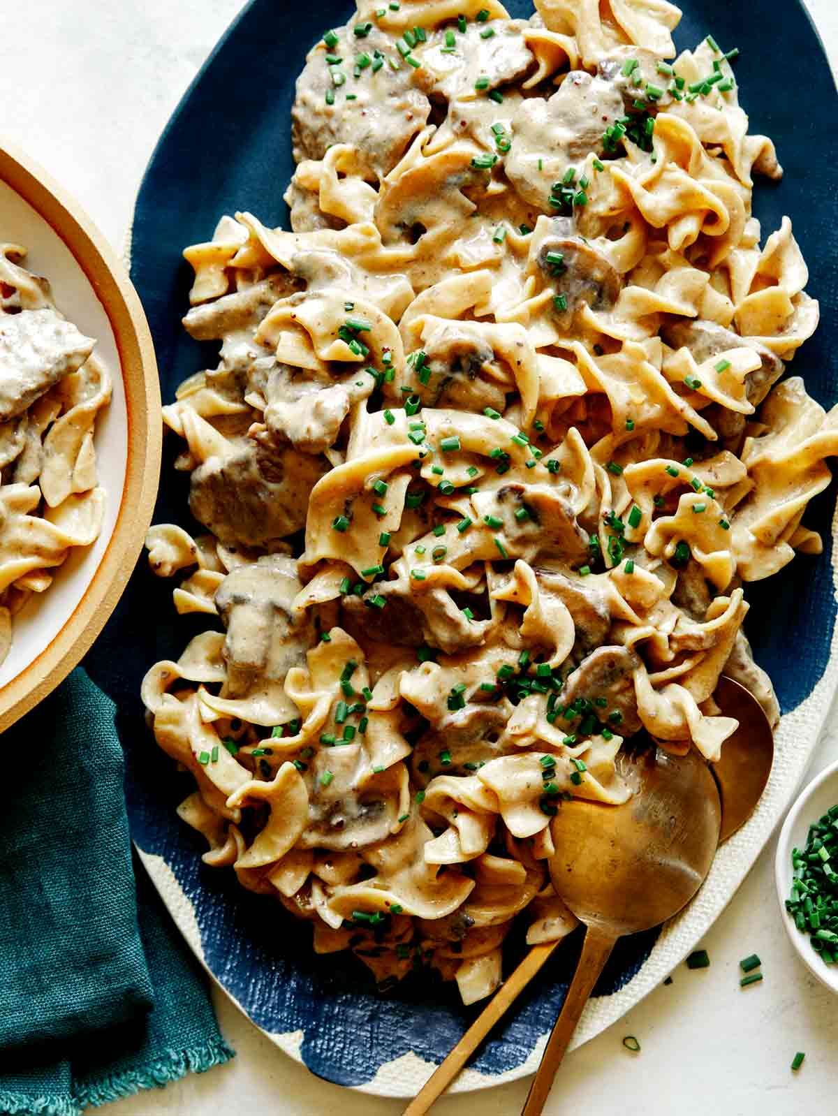 Beef Stroganoff Platter
