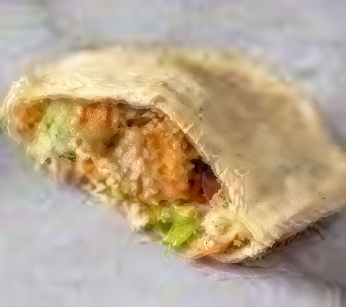 Chickpea falafel sandwich