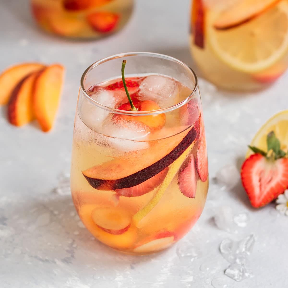 Summer Peanch Sangria