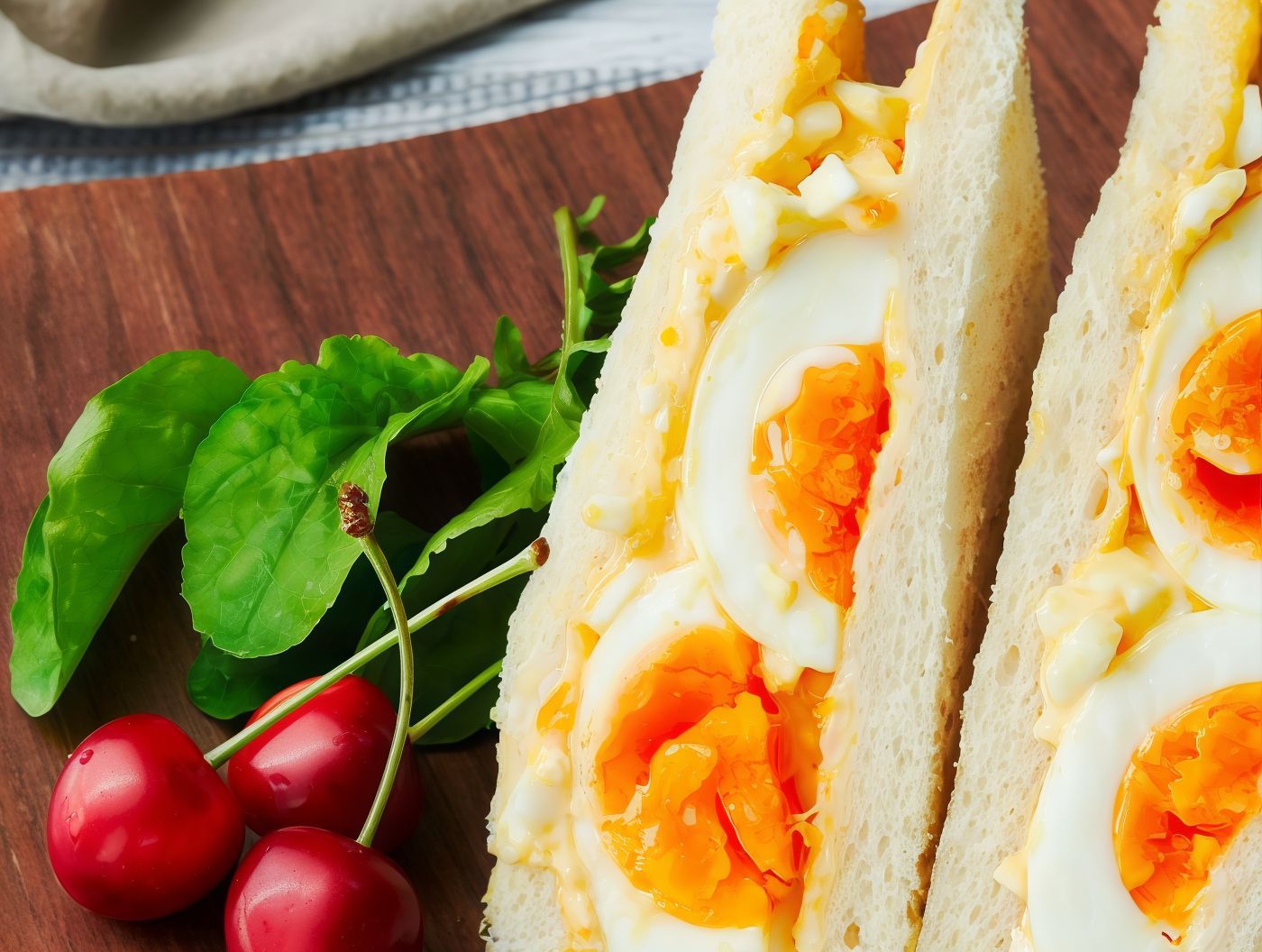 sunny side up eggs sandwich