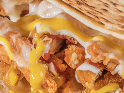 chicken shawerma crepe