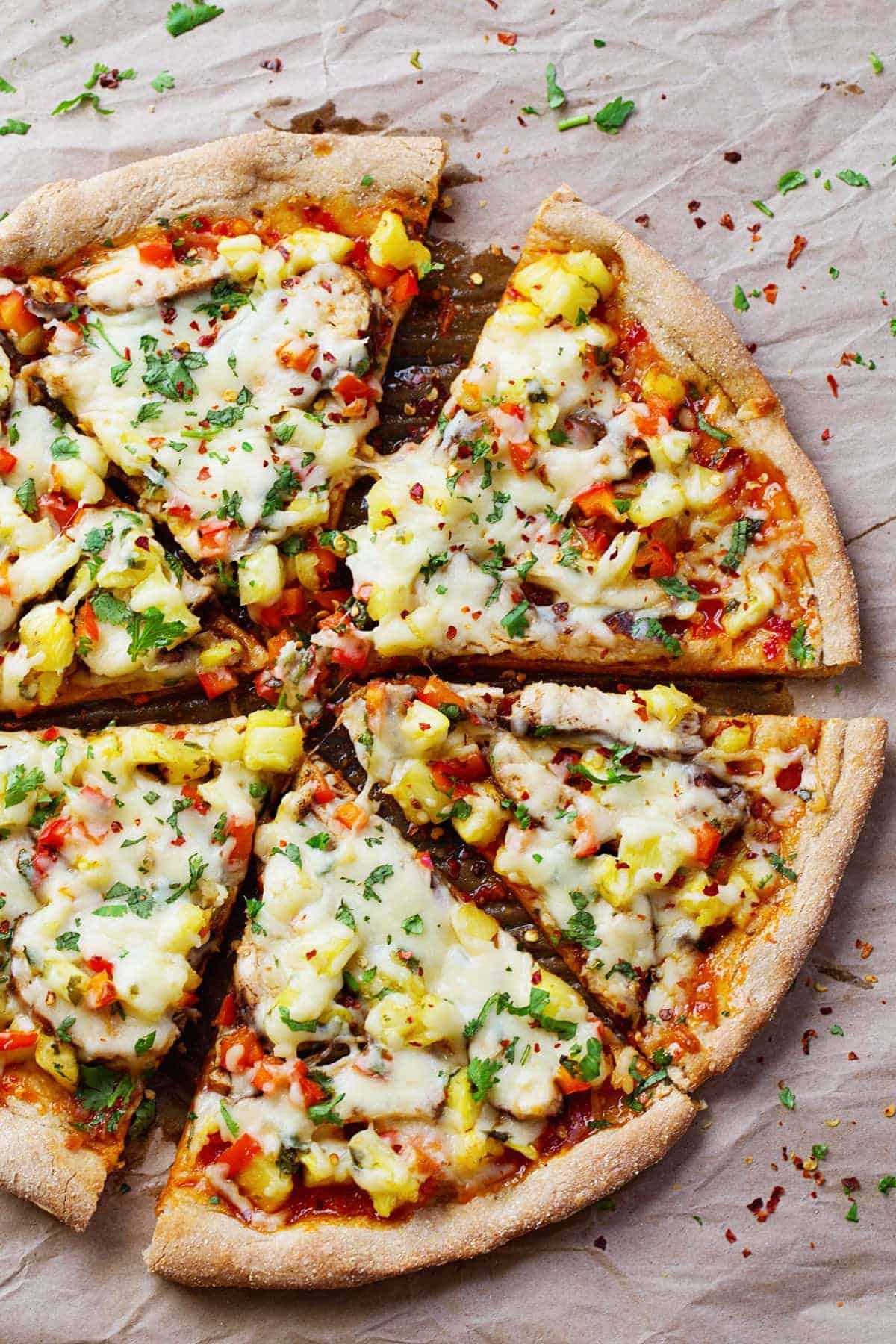 Crispy Fire Chicken Pizza