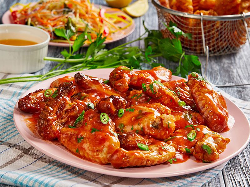 Chicken With Sweet Chili Sauce Platter