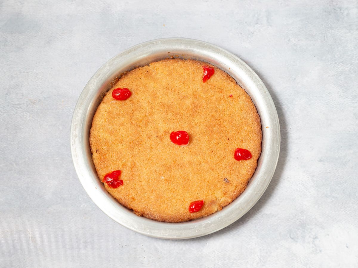 Basbousa custard pie