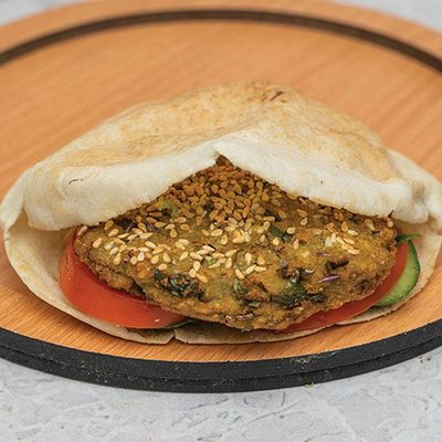 taamia with Baba Ghanoush Sandwich