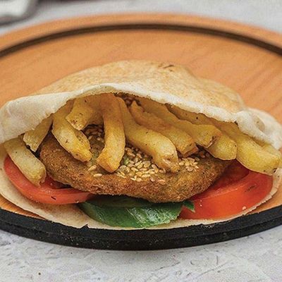 Taamia with Potatoes Sandwich