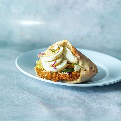 Taamia with Eggs Sandwich
