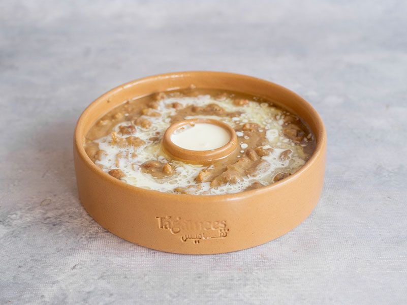 Foul box with ghee and eggs