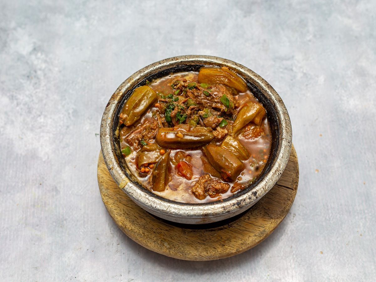 Okra Casserole With Meat