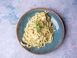 Salmon Steak Pasta