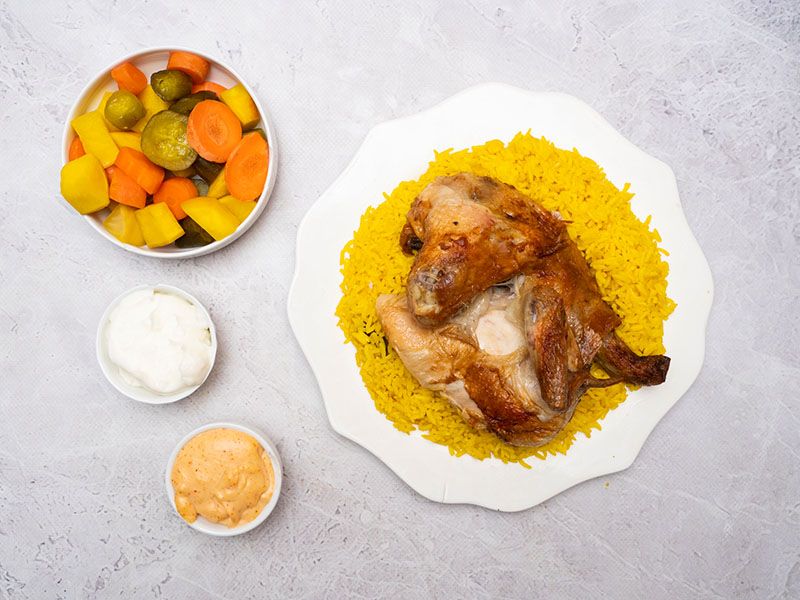 Half Grilled Chicken Meal