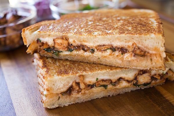 Chicken With Mozzarella Cheese Toast