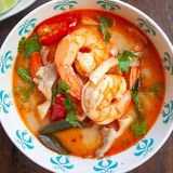 Tom Yom With Shrimp Soup