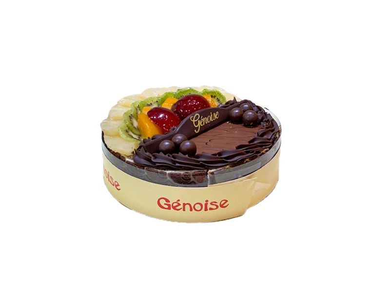 Medium Chocolate And Fruits Torte