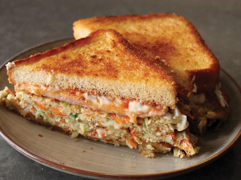Triple Cheese Club Sandwich