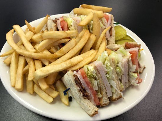 French Fries Sandwich With Turkey