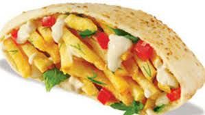 French Fries With Fried Eggs Sandwich