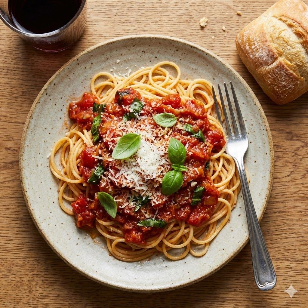 Red Sauce Pasta Dish