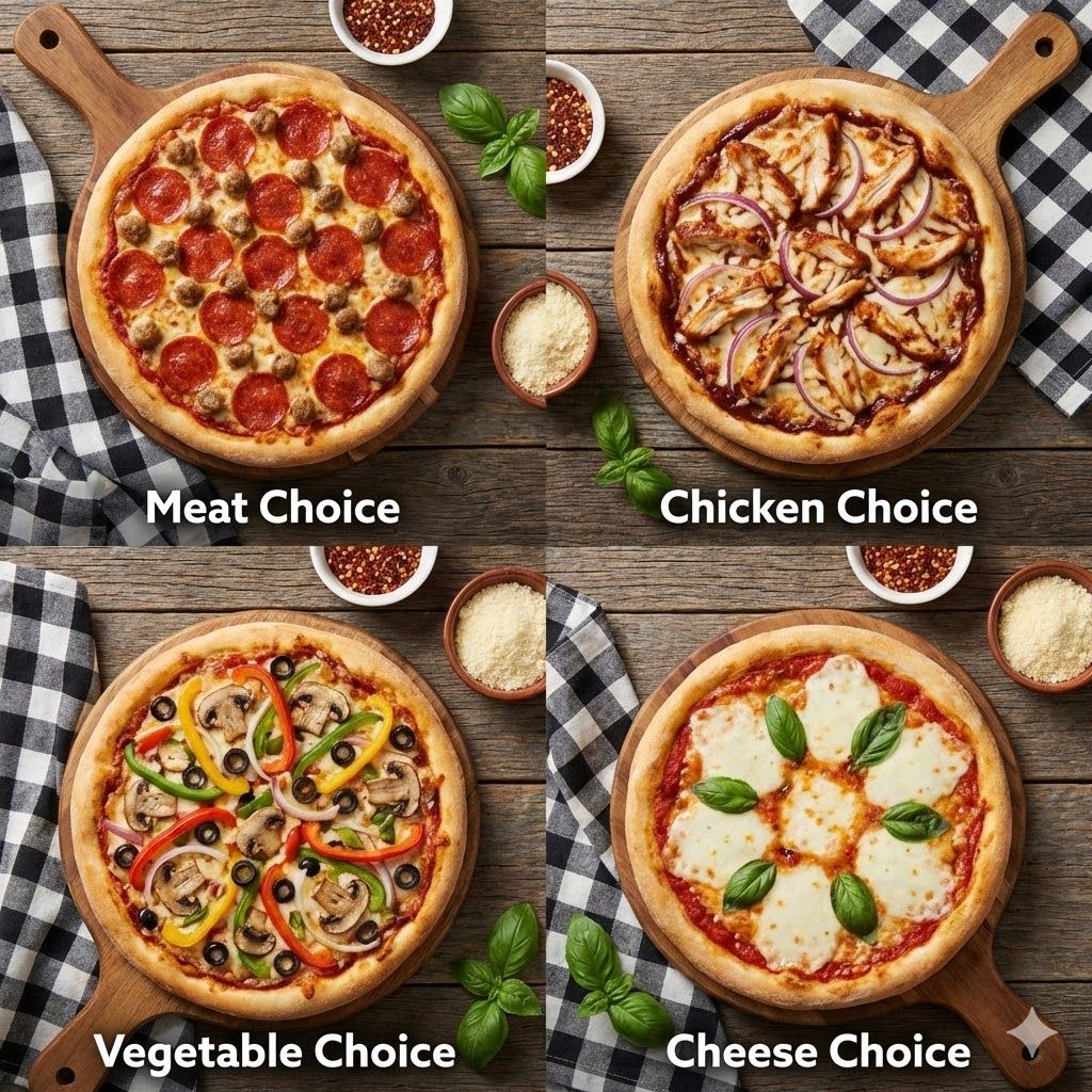 Friends Offer: 4 Small Pizzas