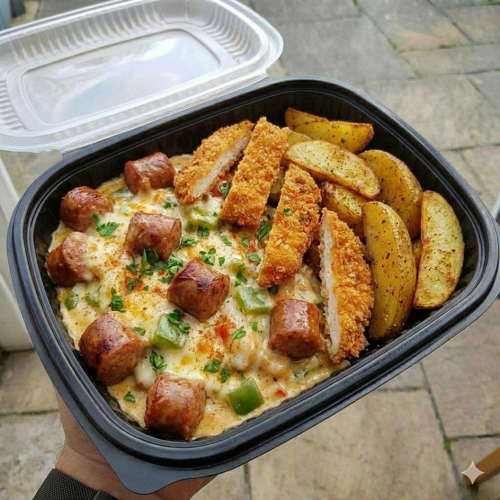 Nargesco Sausage + Strips + Potatoes