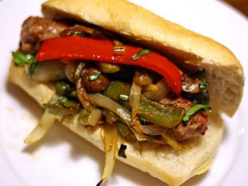 Grilled Sausage Sandwich