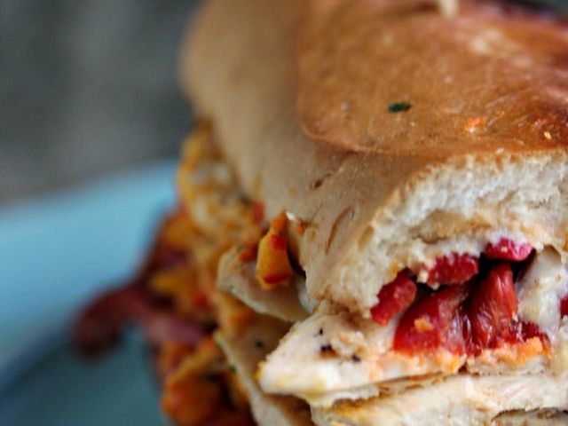 Chicken Polo Baguette Bread Sandwich