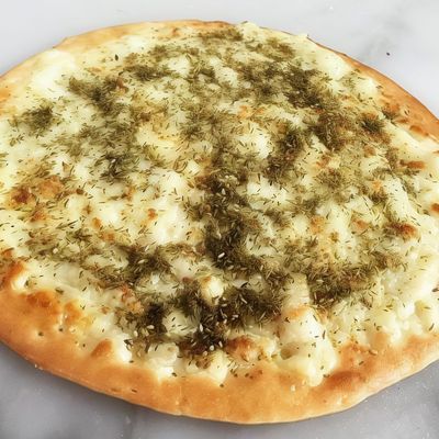 Zaatar with cheese Manakish