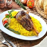 Mutton Shank And Molokhia Meal