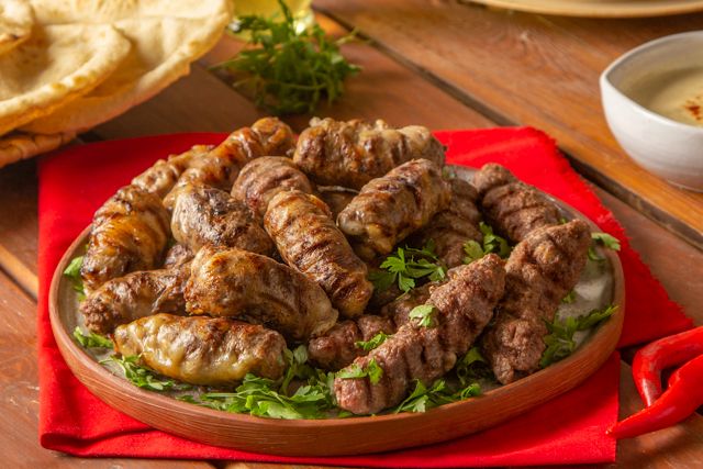 Kofta and grilled meat