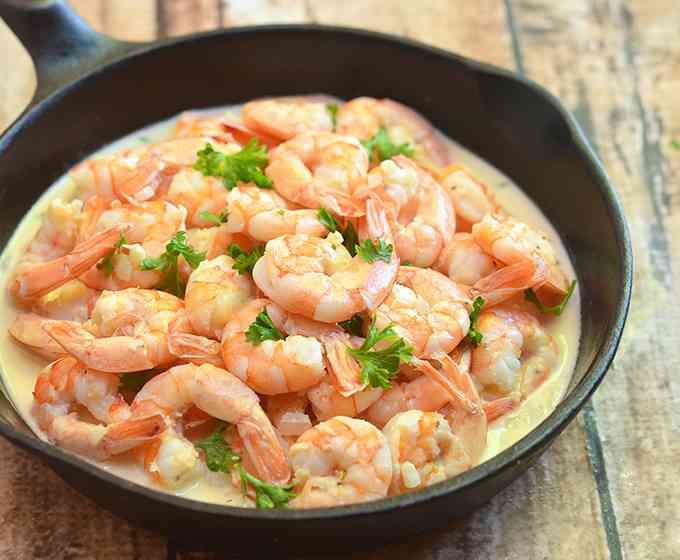 Jumbo Shrimp with White Sauce Casserole