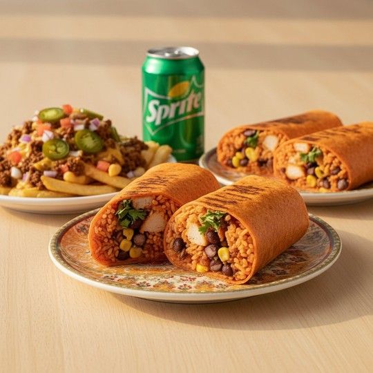 Burrito & Fries Combo for Two
