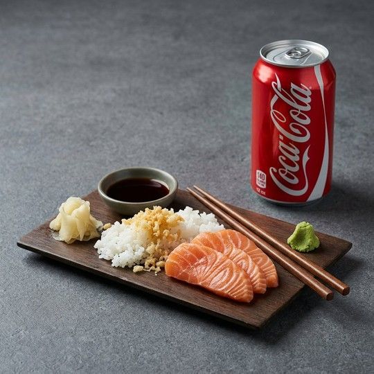 Salmon Sashimi & Cola Meal