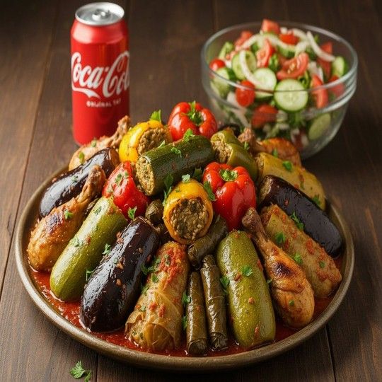 Medium mixed stuffed vegetables meal