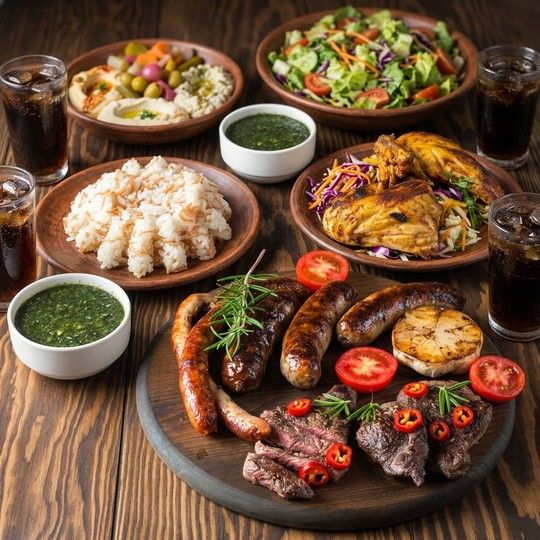 Family Grill & Molokhia Feast for 4
