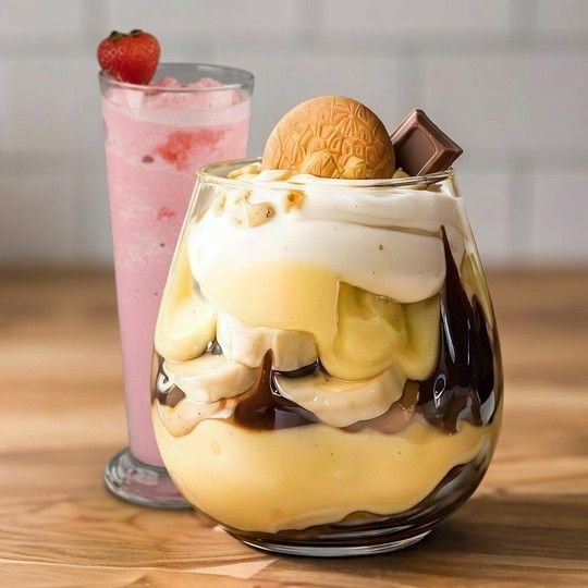 Strawberry Milkshake & Choco Banana