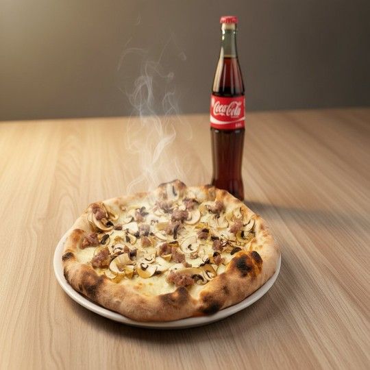 Pizza Boscaiola & Coca-Cola