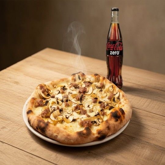Pizza Boscaiola & Coca-Cola Zero