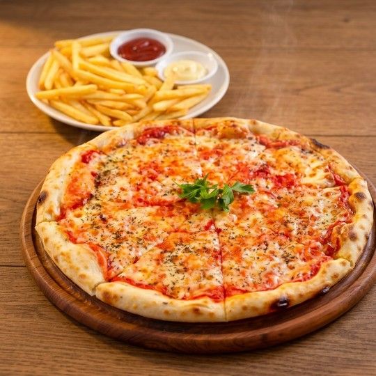 Margherita Pizza & Fries