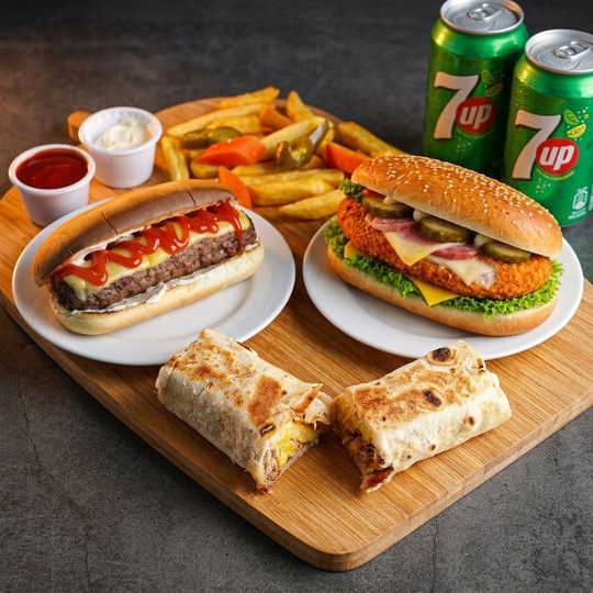Shawarma & Burger Family Feast