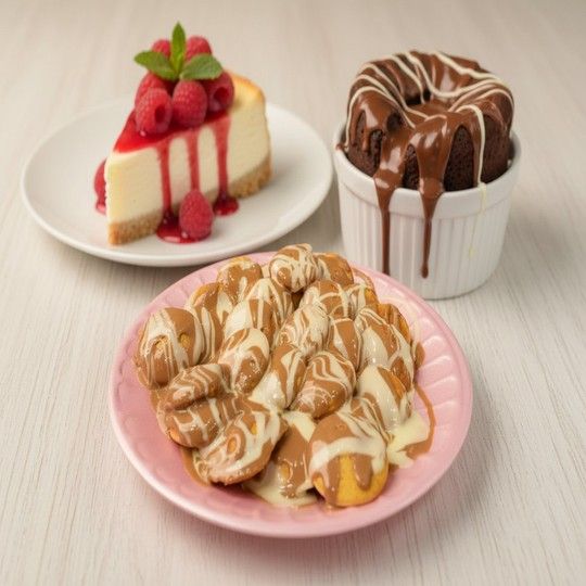 Nutella Molten Cake Dessert Trio