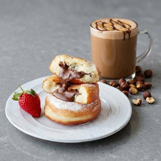 Nutella Donuts Coffee Break
