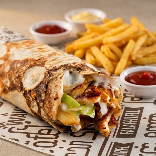 Large Chicken Shawarma Meal