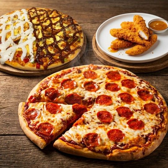 Pizza & Appetizer Feast for 4