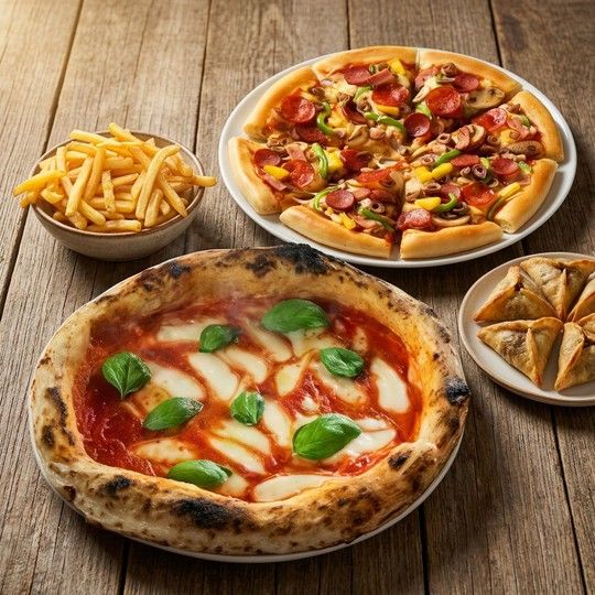 Family Pizza & Sides Feast for 4