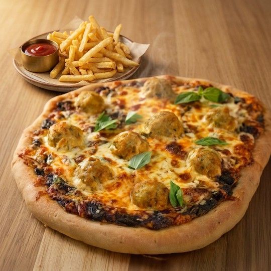 Kofta Pizza & Fries