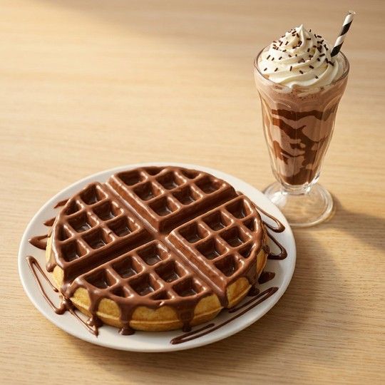 Nutella Waffle & Shake