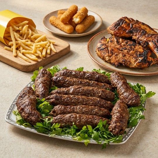 Grill feast for 3 people