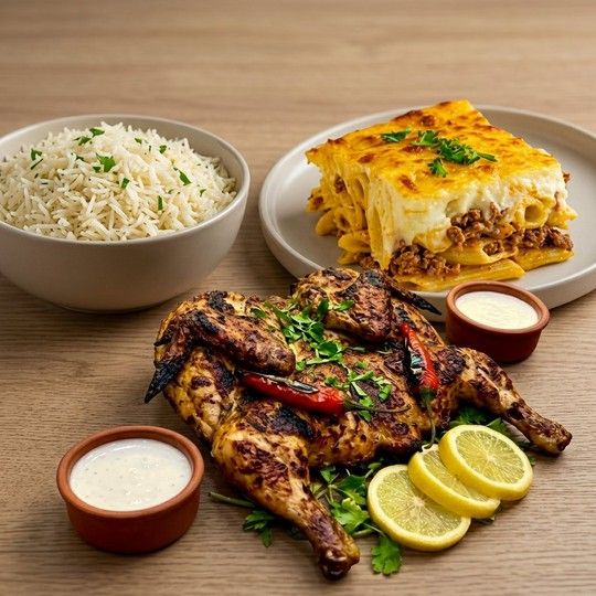 Half Chicken & Macaroni Meal