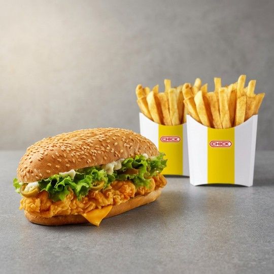 Chick Volcano & Fries