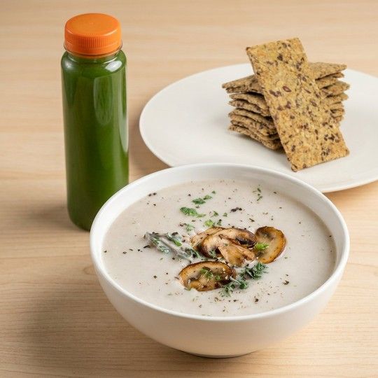 Mushroom Chicken Soup Meal